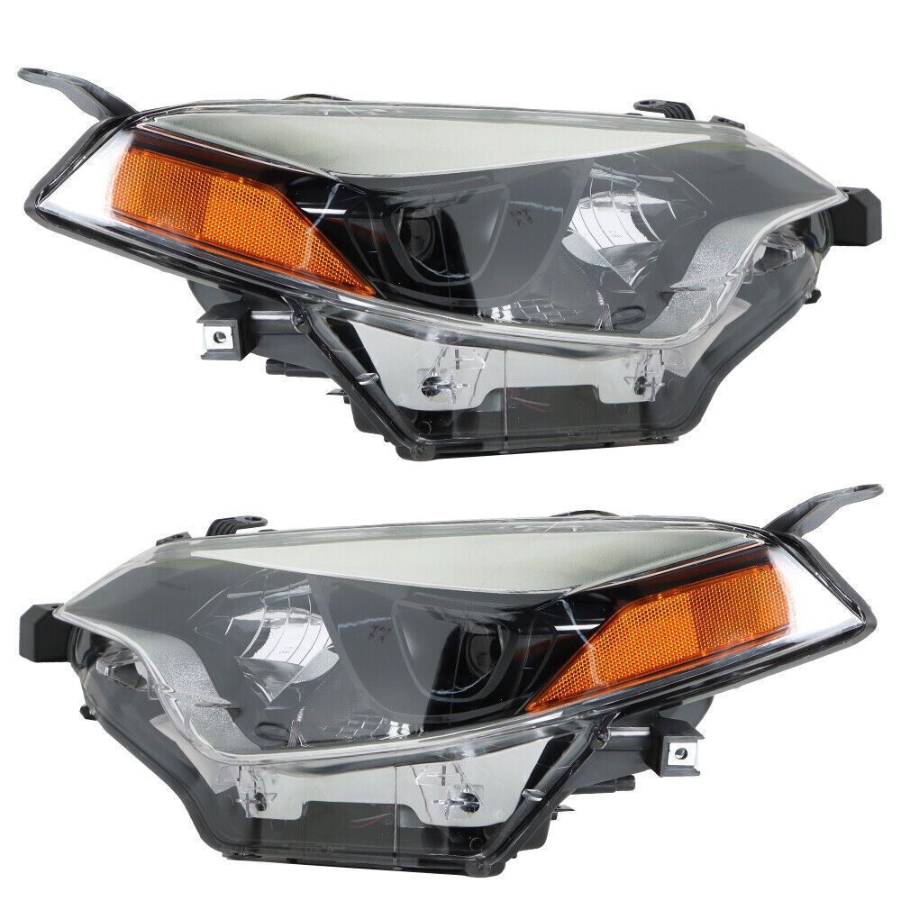 Left&Right Side Headlight Halogen Headlamps For 2014-2016 Toyota Corolla