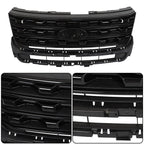Front Bumper Grille For 2016-2017 Ford Explorer Glossy Black FO1200578