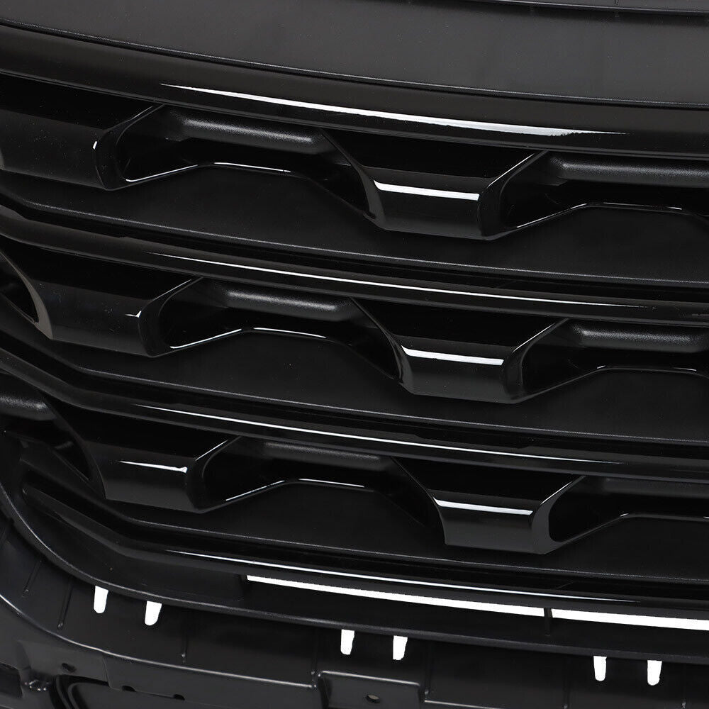 Front Bumper Grille For 2016-2017 Ford Explorer Glossy Black FO1200578