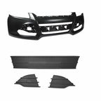 Front Bumper & Lower Grille & Fog Lamp Cover For 2013-16 Ford Escape