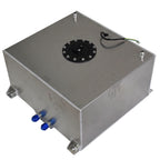 15 Gallon Racing Drift Fuel Cell Tank + level Sender Polished Aluminum