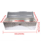 Aluminum Heavy Duty Truck Bed Storage Tool Box w/Lock 49 x 15 x 15