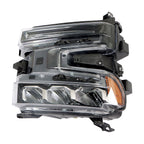 Passenger Right Side Headlight For 2019-2020 Silverado LED Black Housing