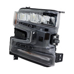 Passenger Right Side Headlight For 2019-2020 Silverado LED Black Housing