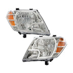 Left+Right Headlight For 2009-2021 Nissan Frontier Truck Chrome Halogen