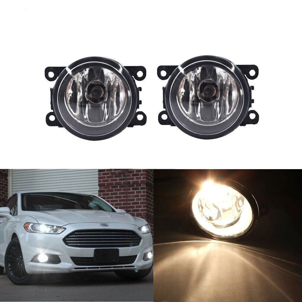 Front Left+Right Fog Light Lamp For Acura Ford Honda Nissan Subaru Pair