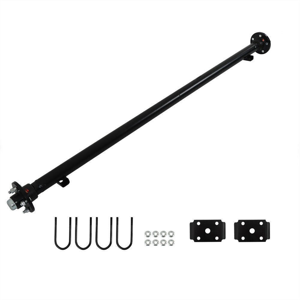 Trailer Axle 5x4.5 Bolt Pattern 73" HF 58" Spring Center 3.5K&U-Bolt Kit
