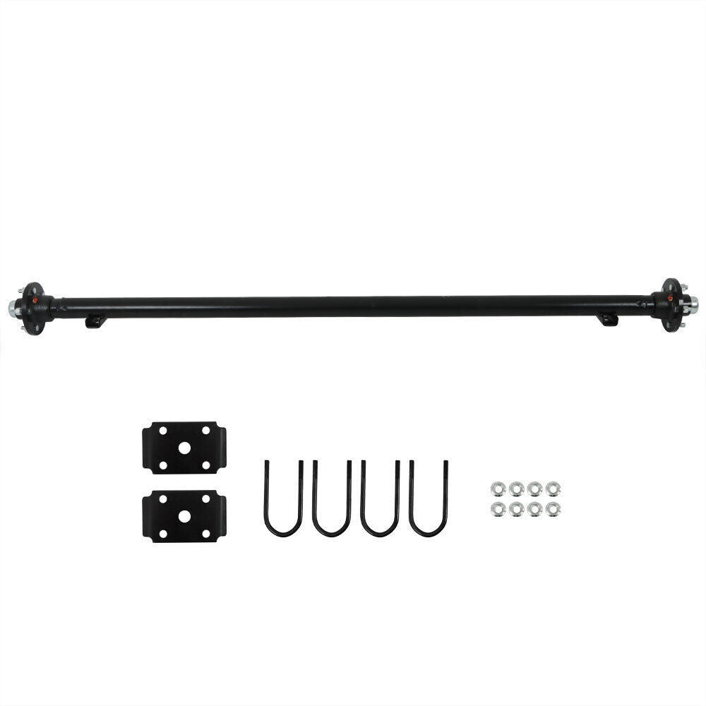 Trailer Axle 5x4.5 Bolt Pattern 73" HF 58" Spring Center 3.5K&U-Bolt Kit
