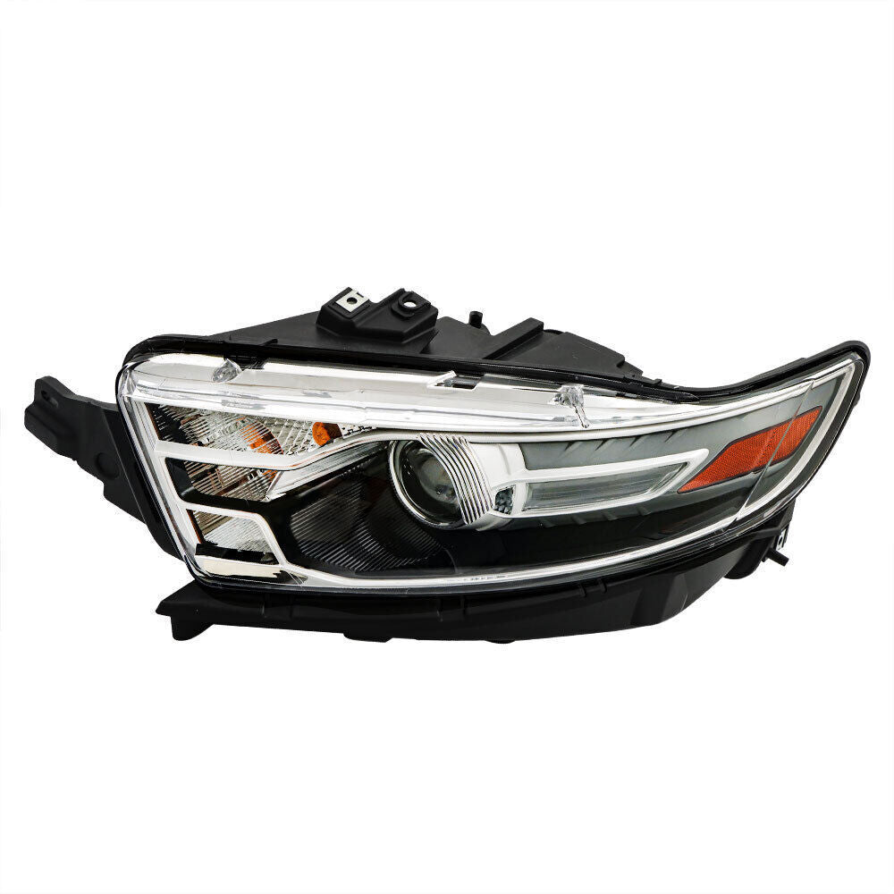 Left Side Headlights For 2013-2014 Ford Taurus Halogen W/Gray Trim HIR2