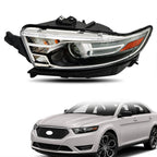 Left Side Headlights For 2013-2014 Ford Taurus Halogen W/Gray Trim HIR2
