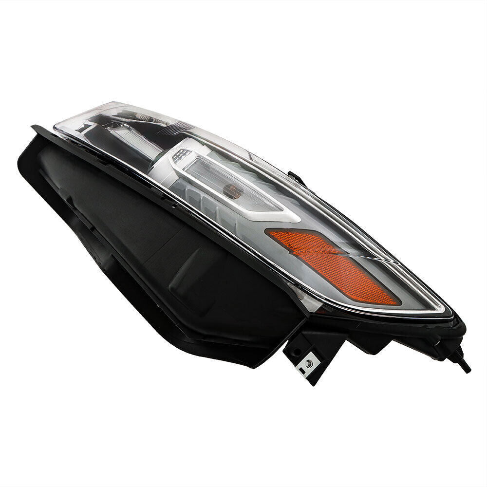 Left Side Headlights For 2013-2014 Ford Taurus Halogen W/Gray Trim HIR2