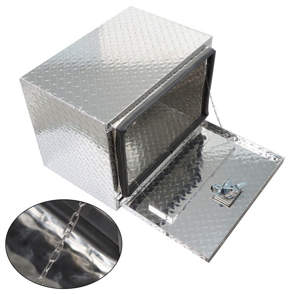 Aluminum Tool Box For Trailer Flatbed Truck Underbody Storage 24 x17 x18