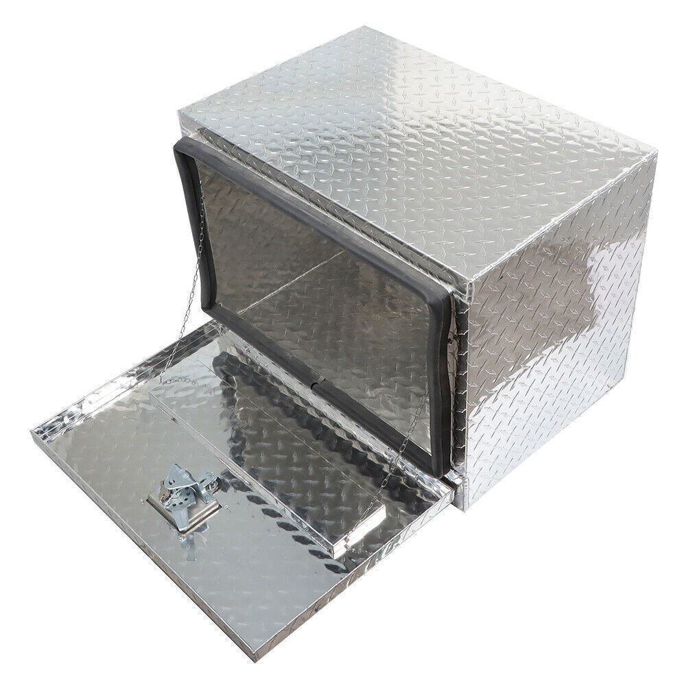 Aluminum Tool Box For Trailer Flatbed Truck Underbody Storage 24 x17 x18