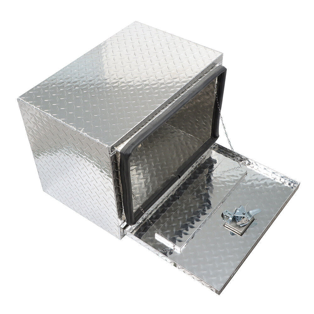 Aluminum Tool Box For Trailer Flatbed Truck Underbody Storage 24 x17 x18
