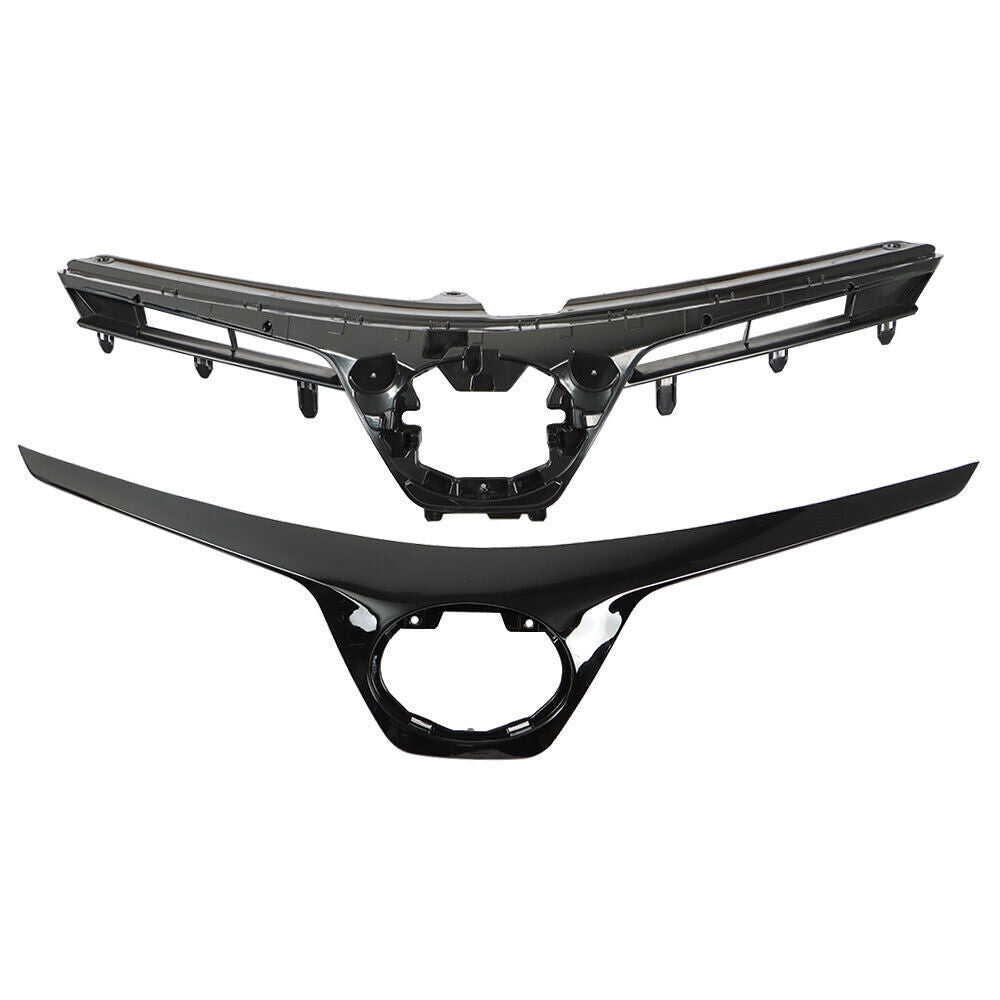 Upper Grille For TOYOTA Corolla SE XSE 2017 2018 2019 Black 53105-02010