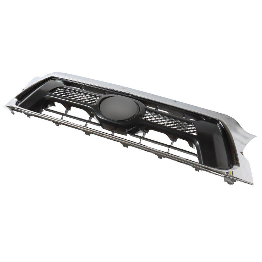 Front Upper Grille For 2012-14 2015 Toyota Tacoma Chrome Black TO1200351