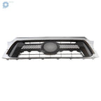 Front Upper Grille For 2012-14 2015 Toyota Tacoma Chrome Black TO1200351