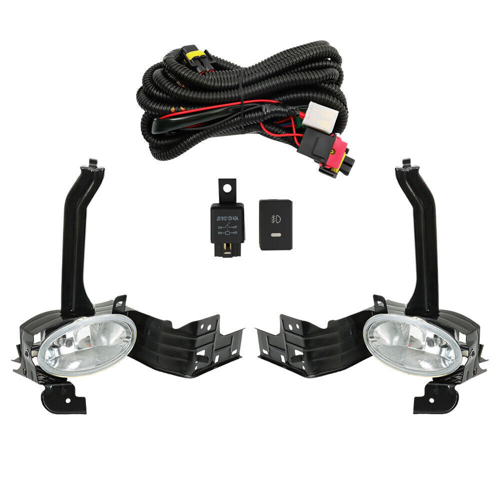 Left+Right Fog Lights Fit For 2008-2010 Honda Accord Sedan Driving Lamps