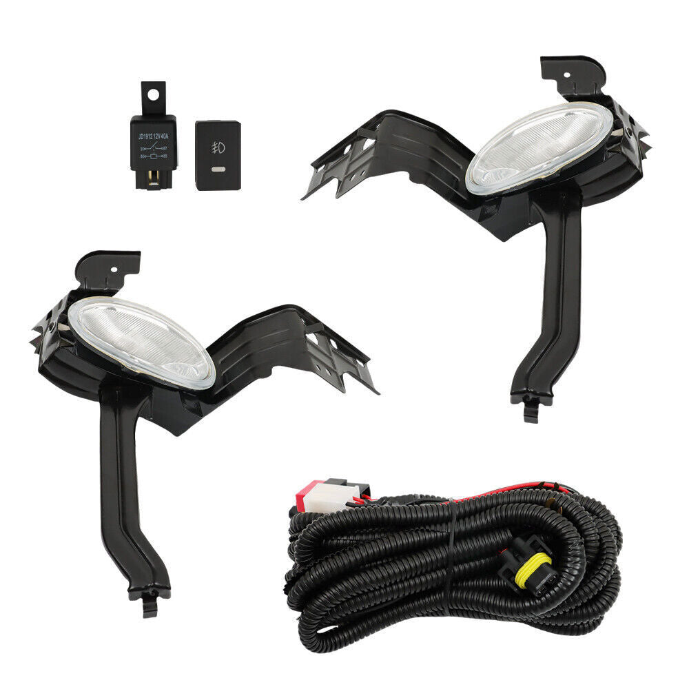 Left+Right Fog Lights Fit For 2008-2010 Honda Accord Sedan Driving Lamps