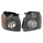 Left+Right Headlights For 2007-2014 GMC Yukon Denali XL1500 2500 Black