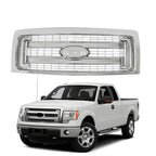 Front Bumper Grille For 2009-2014 Ford F150 Truck Chrome Grille