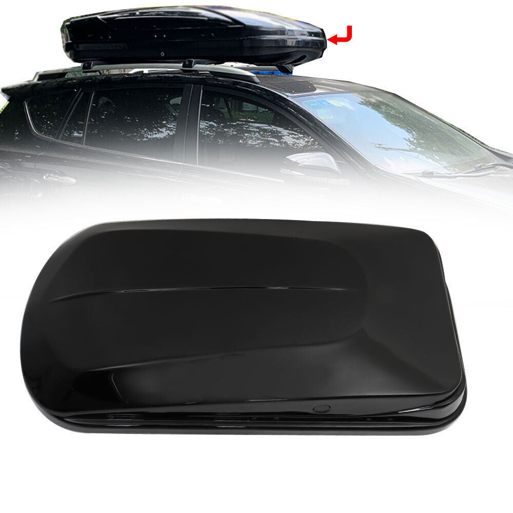 2Key 14 ft³ Car Top Cargo Carrier Vehicle Roof Luggage Storage Box Black