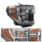 Right Headlights For 2019 20 2021 GMC Sierra 1500 Halogen w/o LED Signal