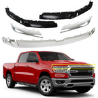 Upper Grille Body Trim Molding For 2019-2022 RAM 1500 Chrome Plastic