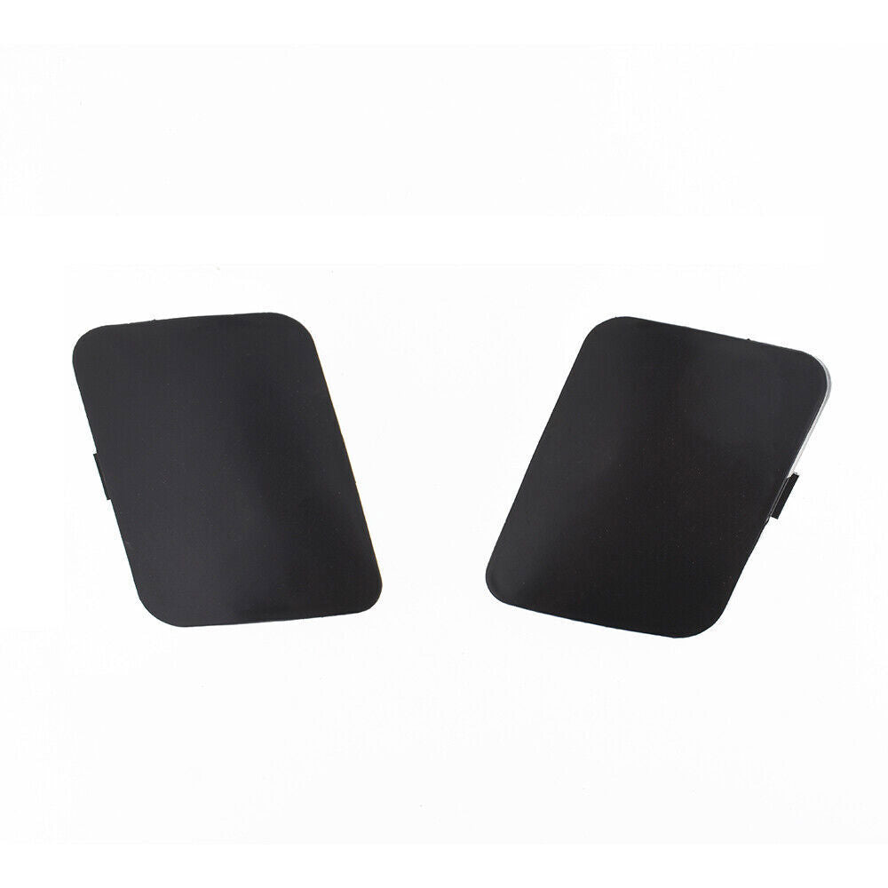 Bumper Tow Hook Bracket Cover Cap For 2006-2007 Toyota RAV4  Black 2PCS