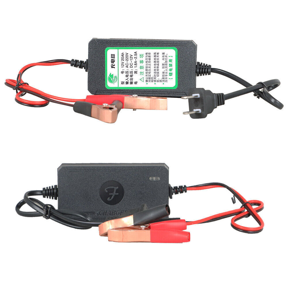 New 1.2A Trickle Charger 12V to 14.8V Automatic Lead Acid Battery Charger 2PCS
