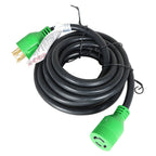 15 Ft Generator Extension Cord 4 Prong Power Cable 10 4 30 Amp
