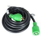 15 Ft Generator Extension Cord 4 Prong Power Cable 10 4 30 Amp