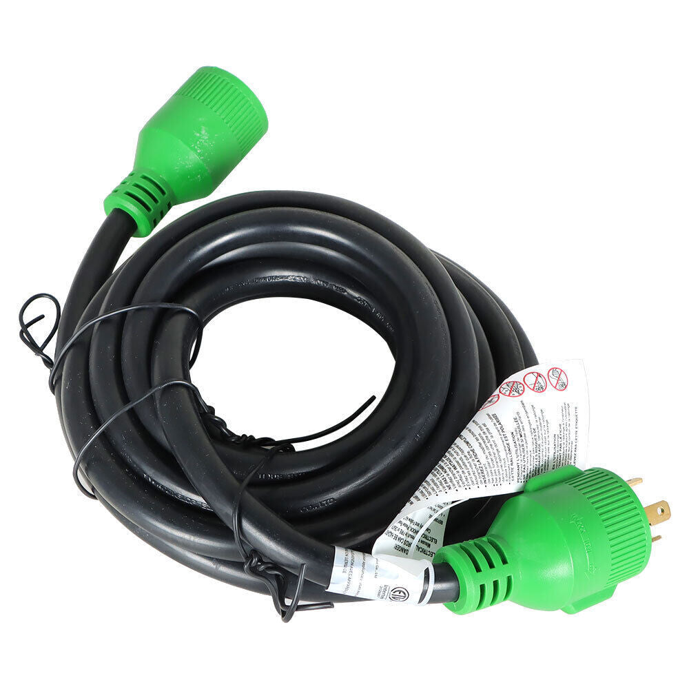 15 Ft Generator Extension Cord 4 Prong Power Cable 10 4 30 Amp