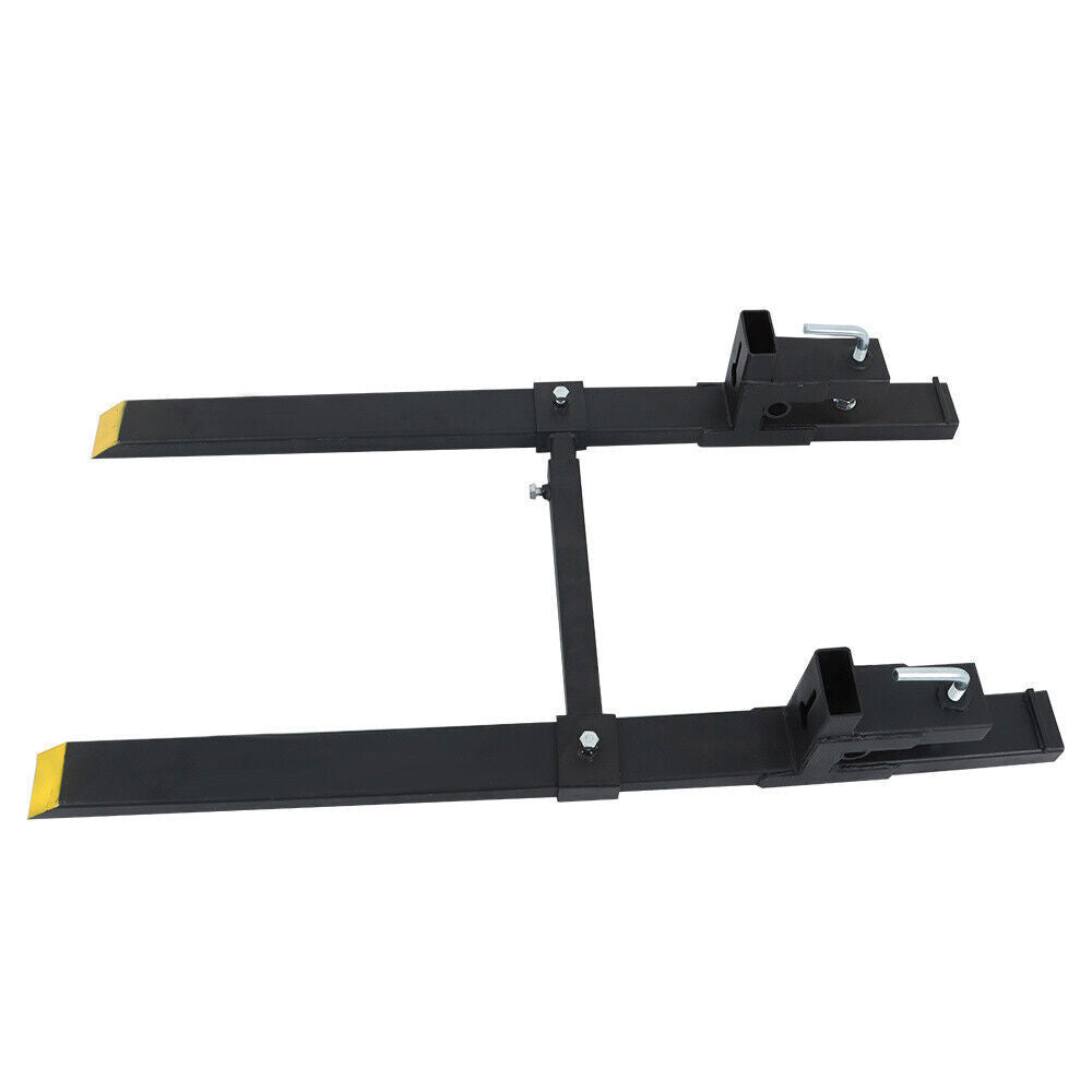 4000lbs 60" Clamp on Tractor Forks Pallet Forks Adjustable Bucket Forks
