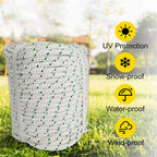 Bull Rope 3/8" × 100' 1544Lbs Breaking Strength Double Braid Polyester Ropes