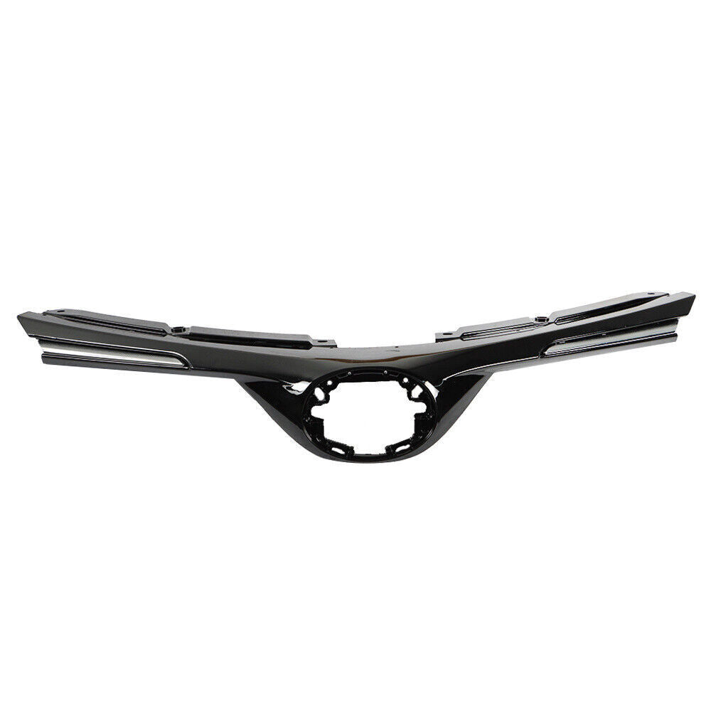 Front Upper Grill For Toyota RAV4 2016- 2018 W/Chrome Trim Black Plastic