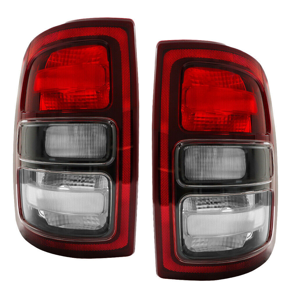 Left+Right Tail Light For 2019-23 Dodge Ram 2500 3500 Halogen Black Trim