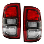 Left+Right Tail Light For 2019-23 Dodge Ram 2500 3500 Halogen Black Trim