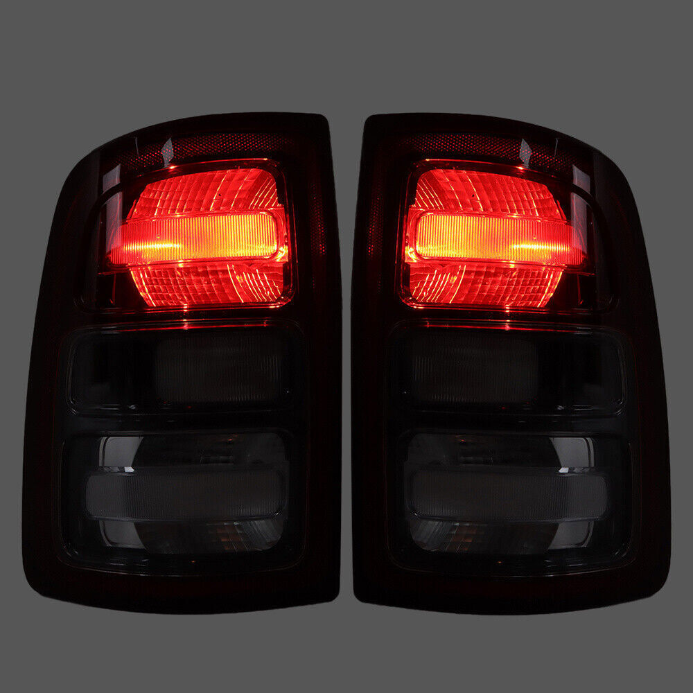 Left+Right Tail Light For 2019-23 Dodge Ram 2500 3500 Halogen Black Trim