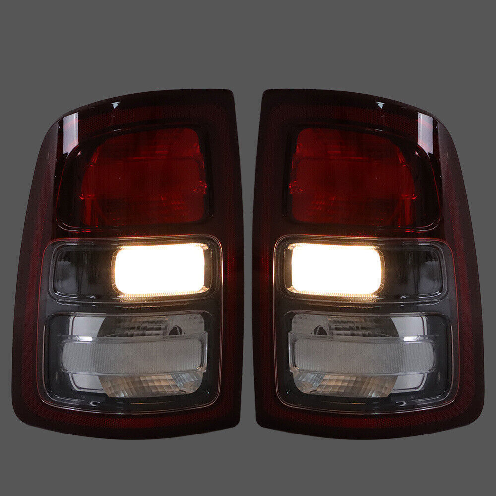 Left+Right Tail Light For 2019-23 Dodge Ram 2500 3500 Halogen Black Trim