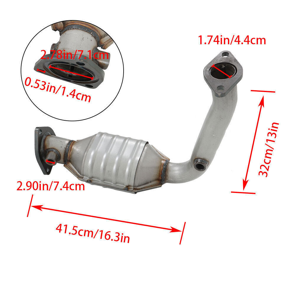 Catalytic Converter Stainless Steel Tube For 2000-2004 Ford Focus 2.0L