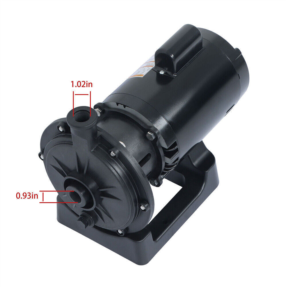 3/4 HP Booster Pump For Pressure Side Pool Cleaners PB460 PB4-60 115V/230V Black