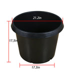 5Pcs Black Injection Molding Plant Flower Pot Nursery Containers 20 Gallon