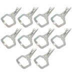 10Pack 11" Heavy Duty Swivel Pad Locking C-Clamp Locking Pliers With Swivel Pads