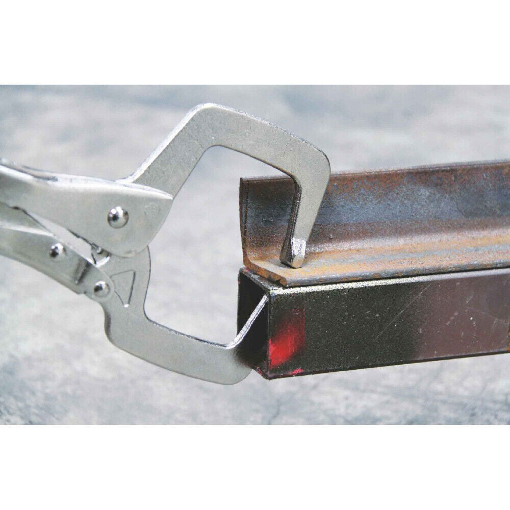 10Pack 11" Heavy Duty Swivel Pad Locking C-Clamp Locking Pliers With Swivel Pads