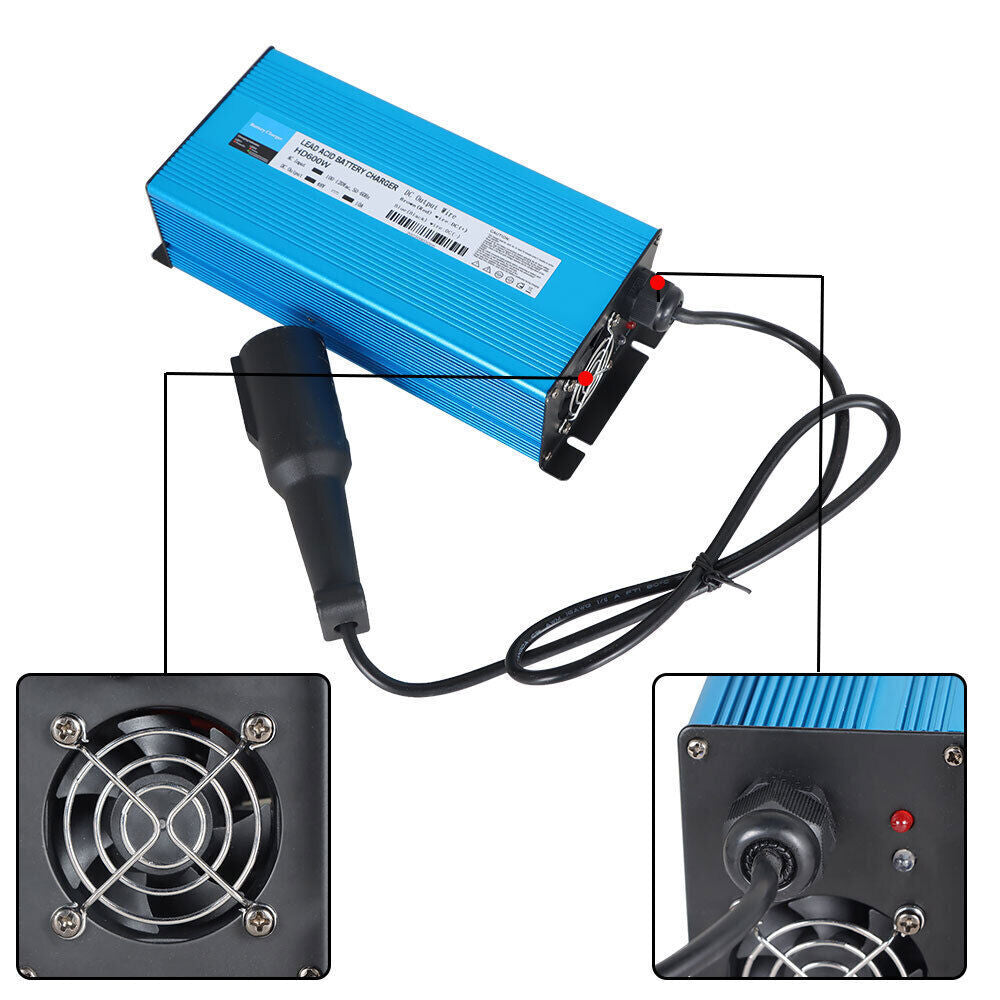 48 V10 A 3 Pin plug Battery Charger(Lead -Acid) for Club Car 1996-2022 Golf Cart