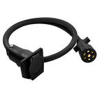 Trailer Plug Extension Cord 7 Pin Harness 10-14 AWG RV Gooseneck 4 ft