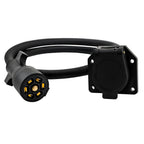 Trailer Plug Extension Cord 7 Pin Harness 10-14 AWG RV Gooseneck 4 ft