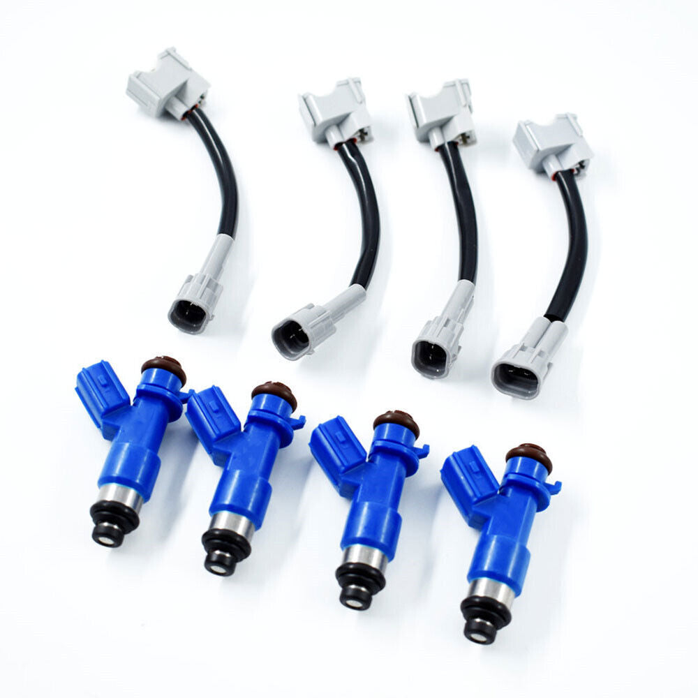 Fuel Injectors w/ Adapters 4 pcs For 1997-2001 Honda Civic Acura Integra