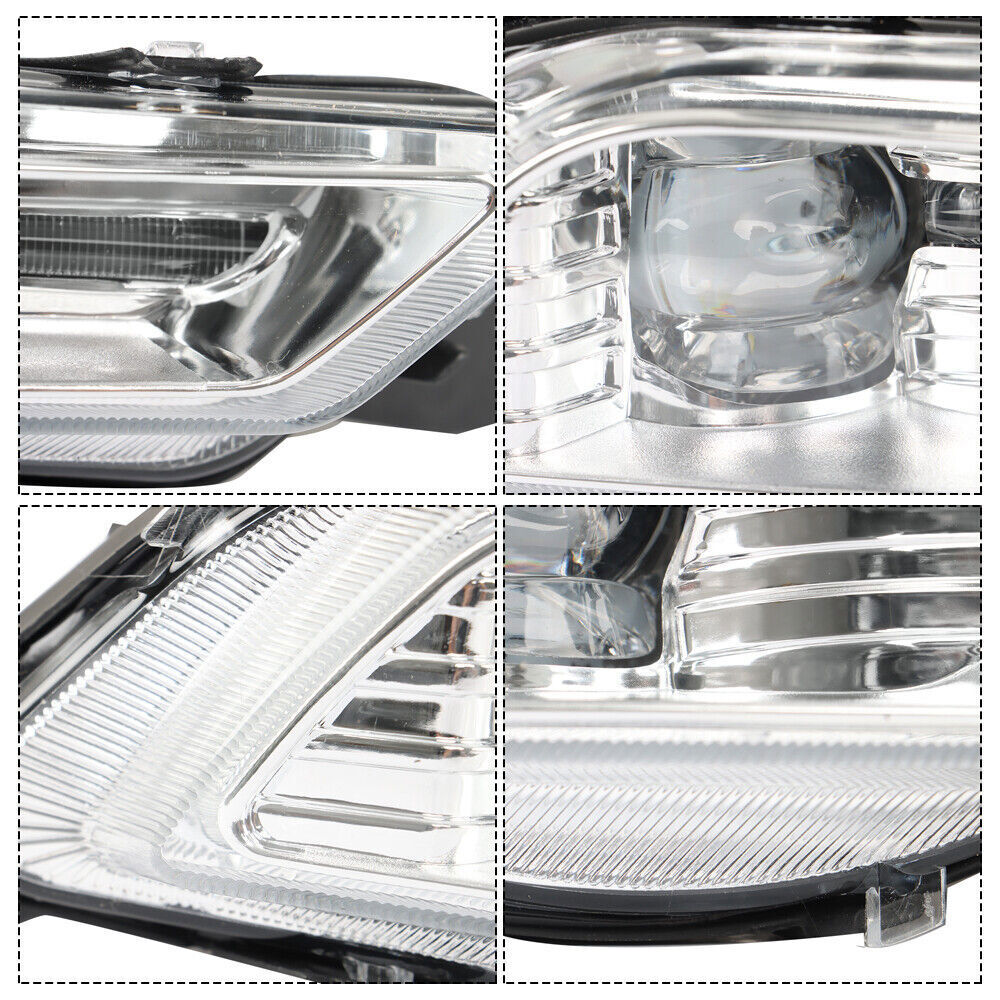 RH+LH LED Fog Lights For 2017-2018 Ford Fusion 2018-2019 Explorer W/Bulb